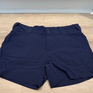 Columbia Dark Blue Flat Front Shorts